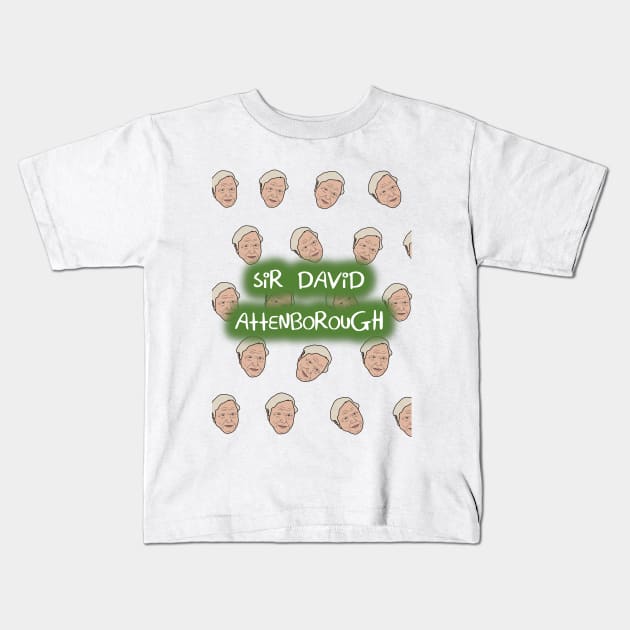 The Legendary Sir David Attenborough Kids T-Shirt by Therouxgear